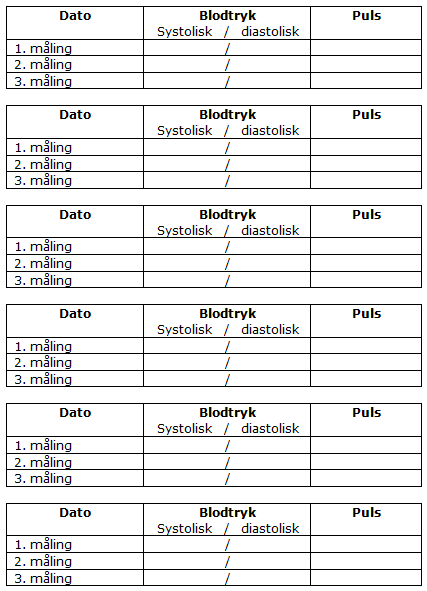 Blodtryksmåling hjemme - Regionshospitalet