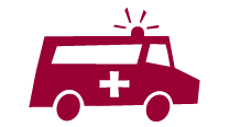 Tegning af en ambulance