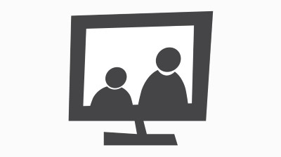 Illustration der viser et videomøde