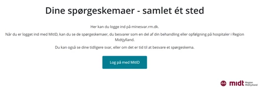 Skærmbillede fra minesvar.dk