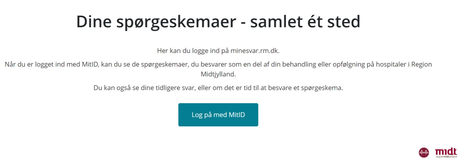 Forside af minesvar.rm.dk