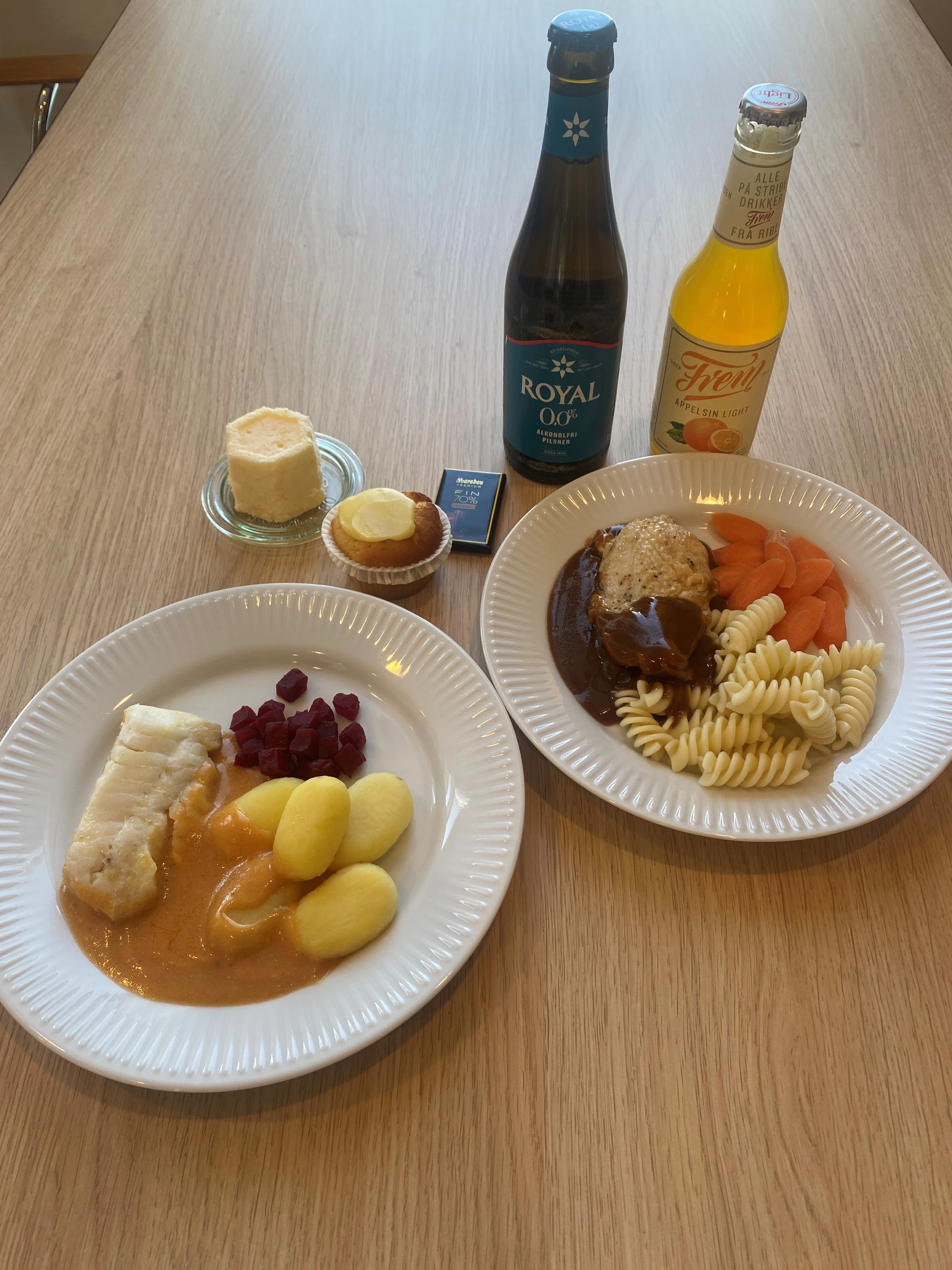Billeder af menuforslag, mad man må spise før koloskopi