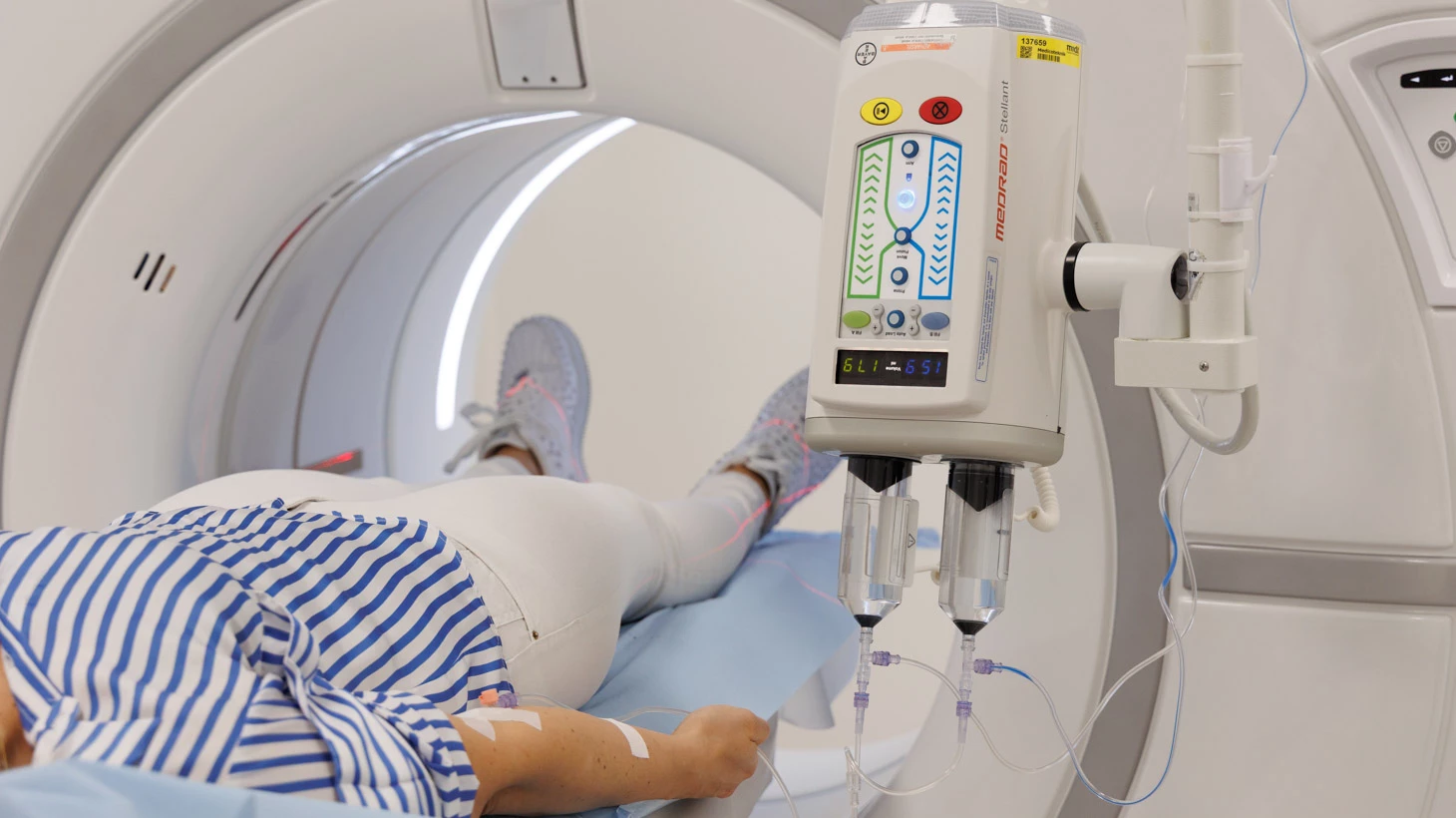 Patient i CT-skanner