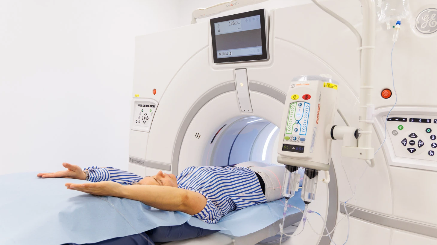 Patient i CT-skanner