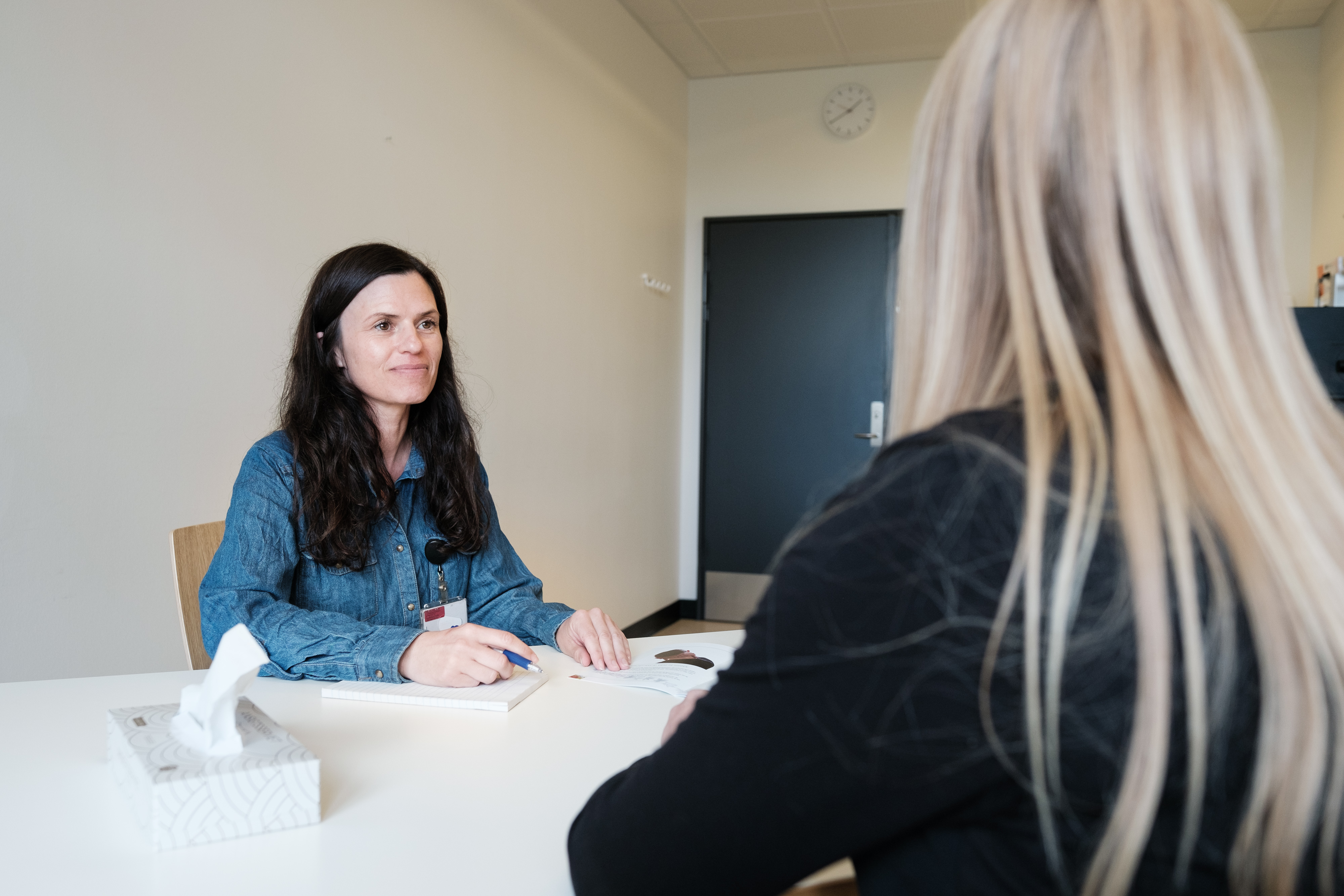 Samtale på Arbejdsmedicn