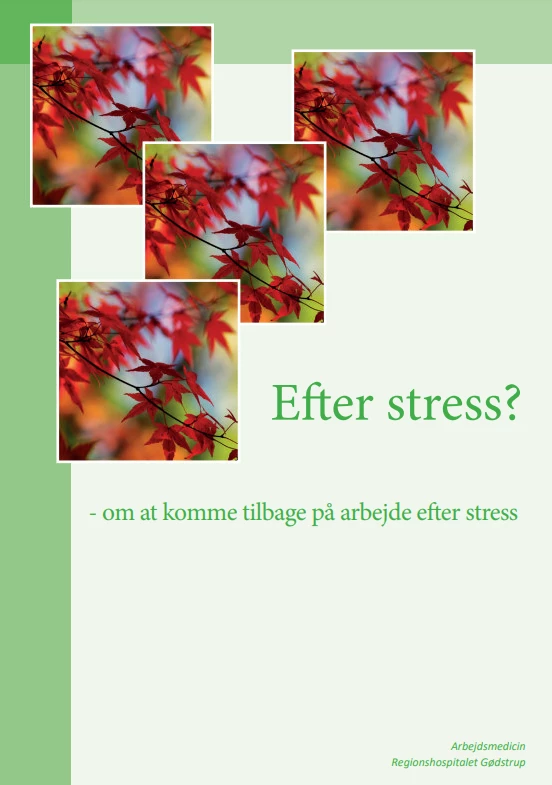 Et billede af forsiden på folderen "Efter stress"